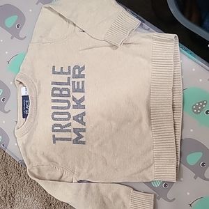 Toddler knit crew neck sweatshirt